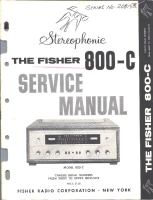 Fisher 800-C - Service Manual-20001-29999 
